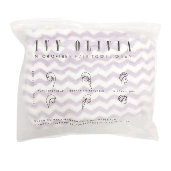 NIP-Ivy Olivia Microfiber Hair Towel Wrap‎ - Picture 1 of 5